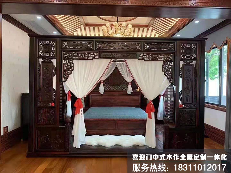 古典中式设计卧室效果图