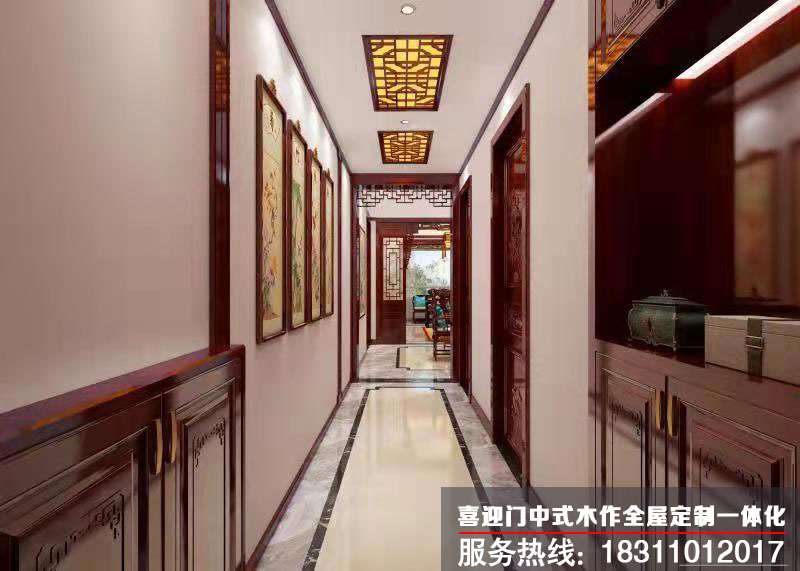 走廊的中式设计装饰效果图